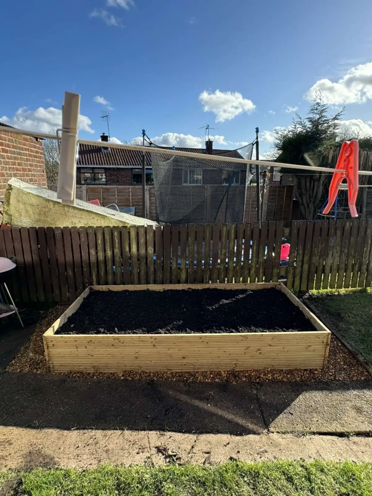 Landscaping project with decking and garden design in Derbyshire